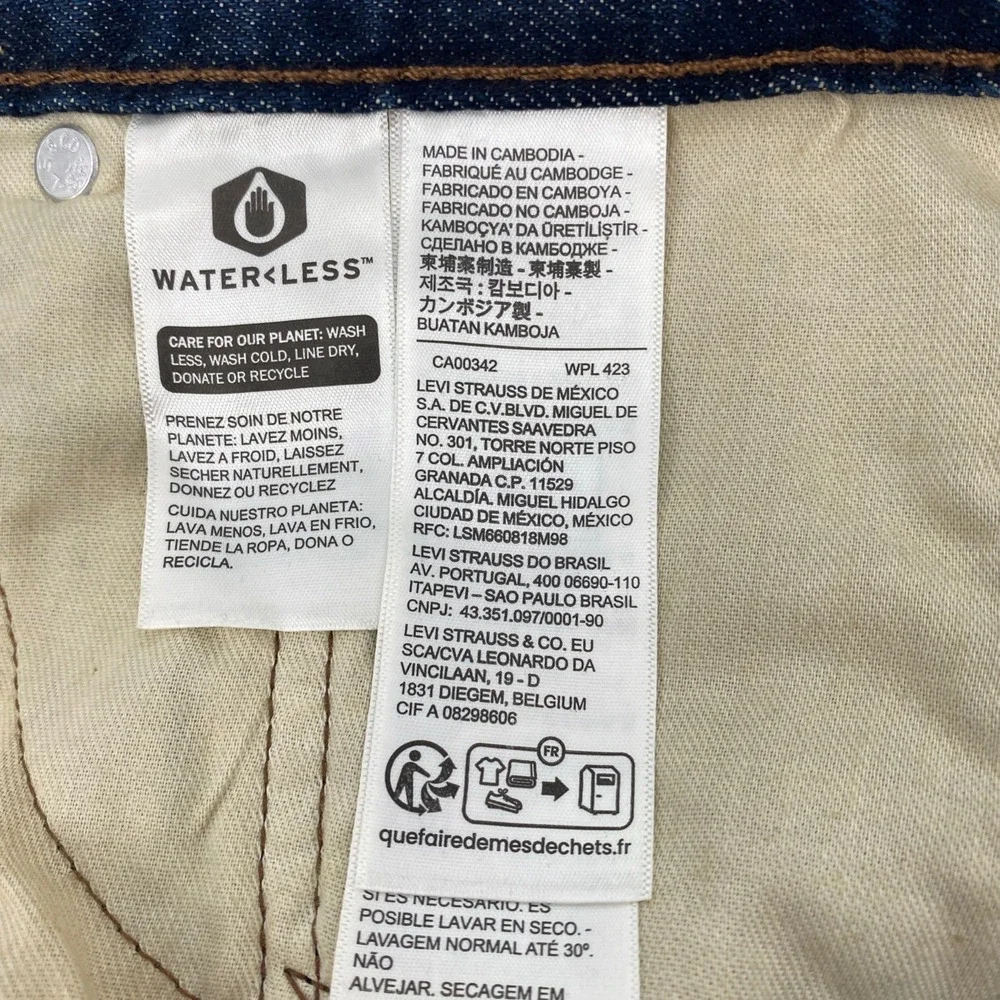 NEW Levi's 527 Slim Bootcut Jeans Mens 36x36 Fits 37x35 Blue Western Cowboy